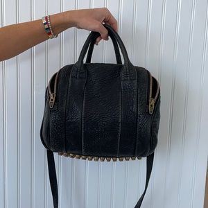 Black distressed Alexander Wang Rocco bag